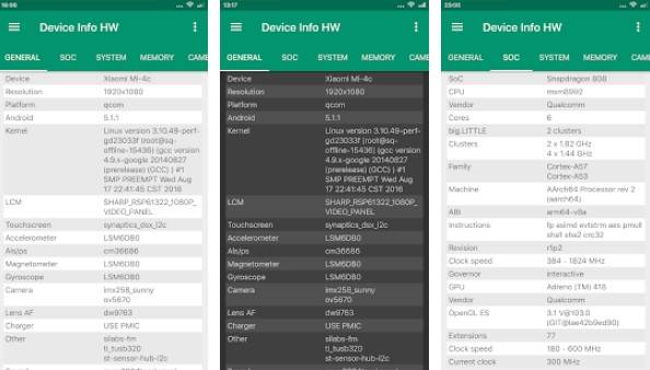Gameplay screenshot from device info hw plus for Android