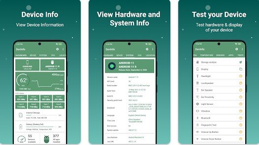 Gameplay screenshot from device info view phone info for Android