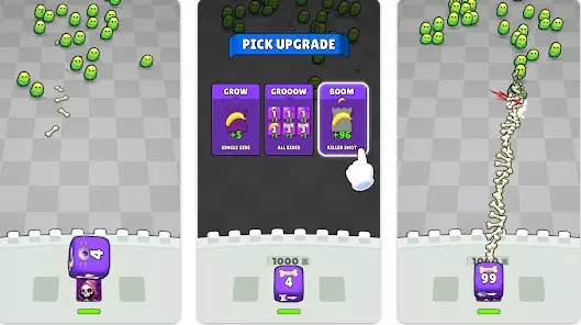 Gameplay screenshot from dice vs monsters idle defense for Android