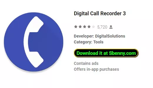 Gameplay screenshot from digital call Recorder for Android