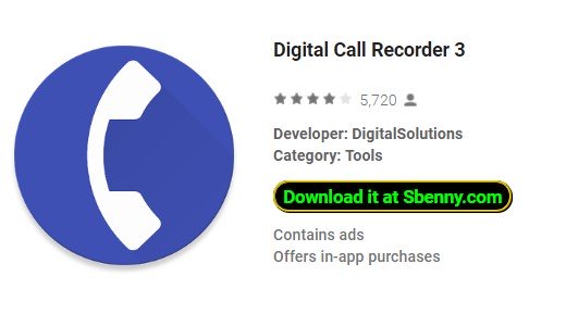Gameplay screenshot from digital call Recorder for Android