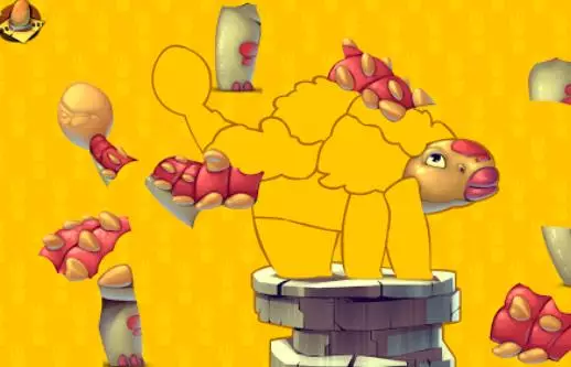 Gameplay screenshot from dinoboom puzzles for Android