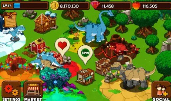 Gameplay screenshot from dinosaur for Android