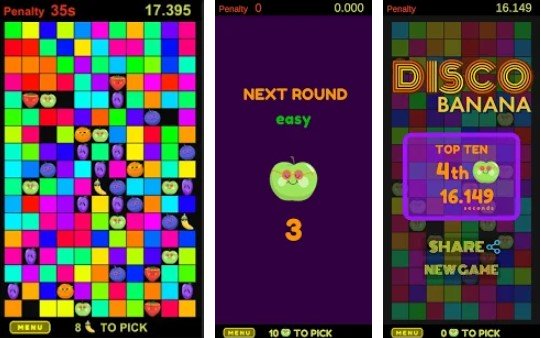 Gameplay screenshot from disco banana for Android