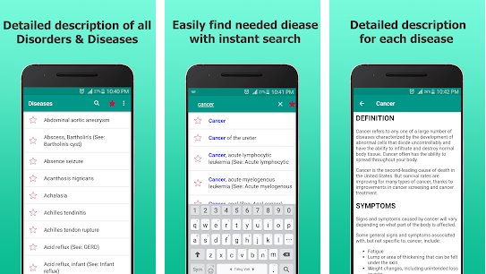 dizionario di disordine e malattie offline MOD APK Android