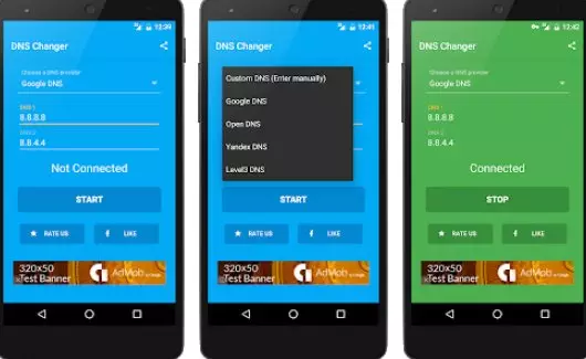 Gameplay screenshot from dns changer for Android