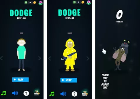 Gameplay screenshot from dodge master pro for Android