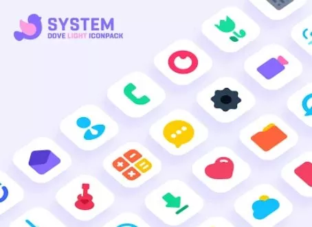 Gameplay screenshot from dove light icon pack for Android
