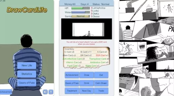 Gameplay screenshot from drawcardlife for Android