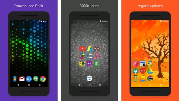 Gameplay screenshot from drawon icon pack for Android