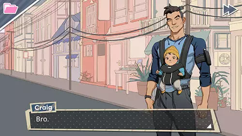 Gameplay screenshot from dream daddy for Android