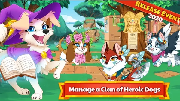 Gameplay screenshot from dungeon dogs idle rpg for Android