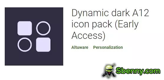 dynamic dark a12 icon pack