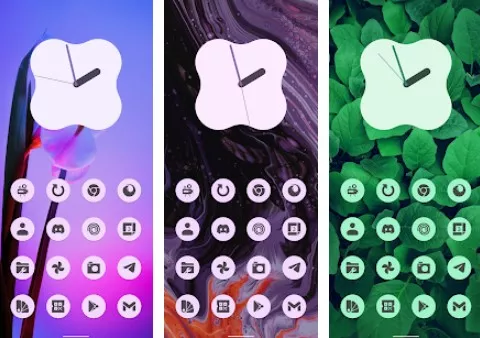 Gameplay screenshot from dynamic light a12 icon pack for Android