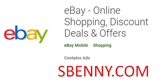 Offerti u offerti ta 'skont fuq l-eBay eBay shopping