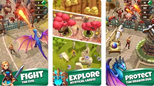 Gameplay screenshot from elvenrage fight and survive for Android