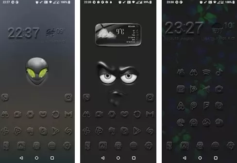 Gameplay screenshot from embossed icon pack for Android