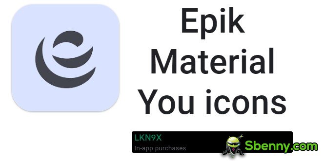  Epik Material You icons