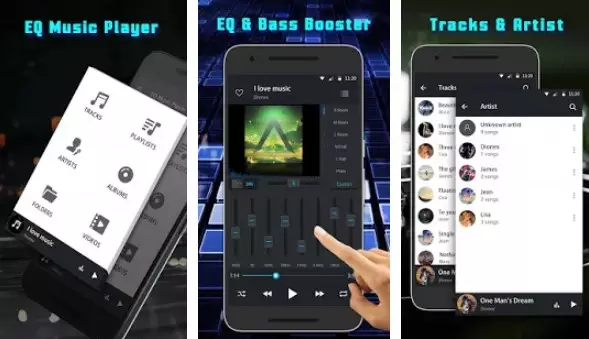 Gameplay screenshot from equalizer music player pro for Android