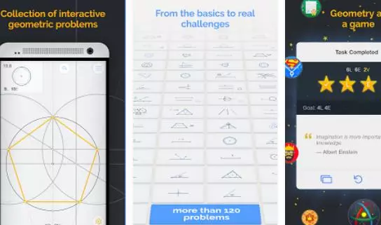 Gameplay screenshot from euclidea for Android