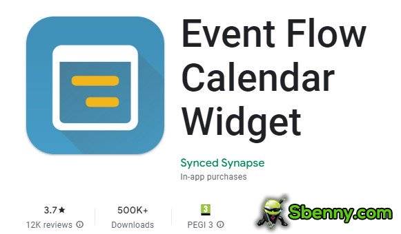 event flow calendar widget