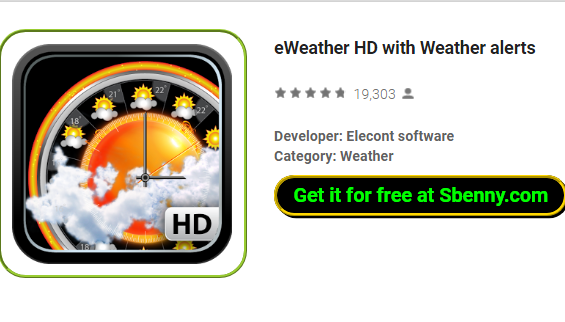  eWeather HD with Weather alerts