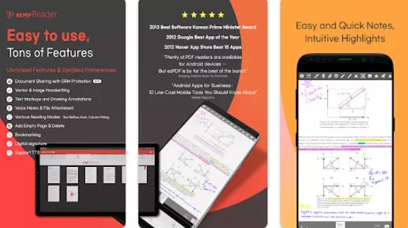 Gameplay screenshot from ezpdf reader pdf annotate form for Android