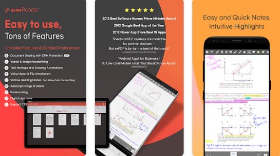 Gameplay screenshot from ezpdf reader pdf annotate form for Android