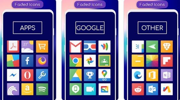 paquete de iconos desvanecidos MOD APK Android