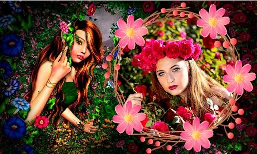 Gameplay screenshot from fairies and elves fantasy photo frames for Android