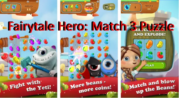fairytale hero match 3 puzzle