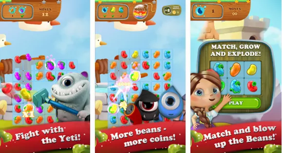Gameplay screenshot from fairytale hero match 3 puzzle for Android