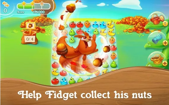 Gameplay screenshot from farm heroes super saga match 3 for Android