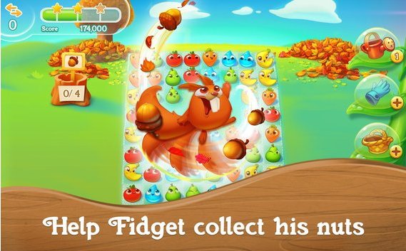 Gameplay screenshot from farm heroes super saga match 3 for Android