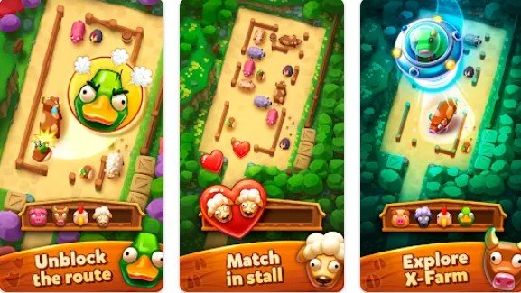Gameplay screenshot from farm jam animal parking game for Android