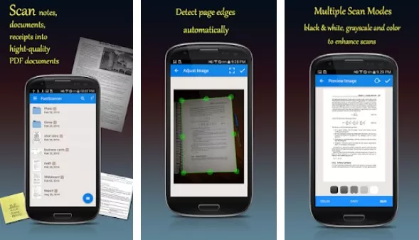 Gameplay screenshot from fast scanner pro pdf doc scan for Android