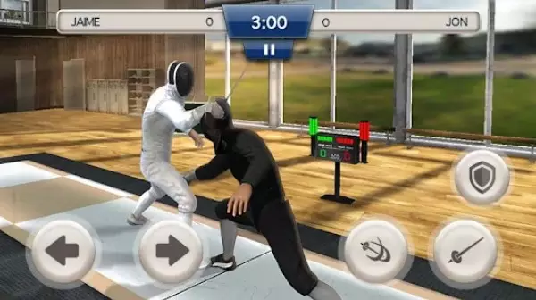 Gameplay screenshot from fencing swordplay 3d for Android