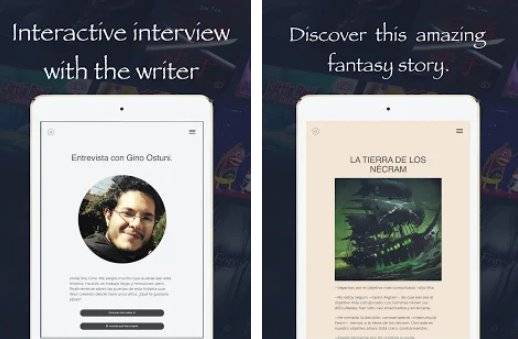 Gameplay screenshot from fenrir pirate adventure fantasy pathbook gamebook for Android
