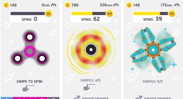 Gameplay screenshot from fidget spinner for Android