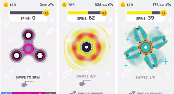 Gameplay screenshot from fidget spinner for Android