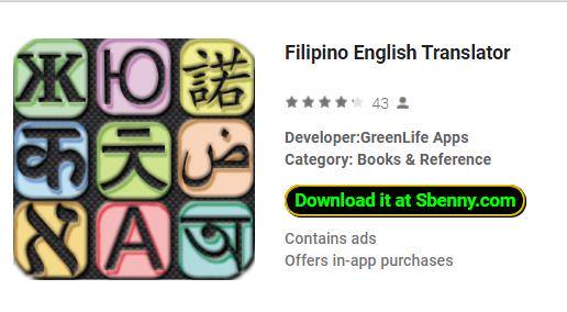 filipino english translator
