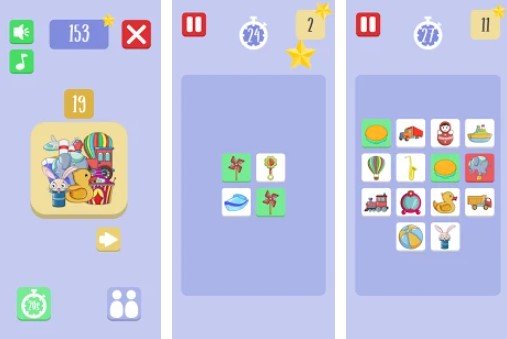 Gameplay screenshot from find the pair for Android