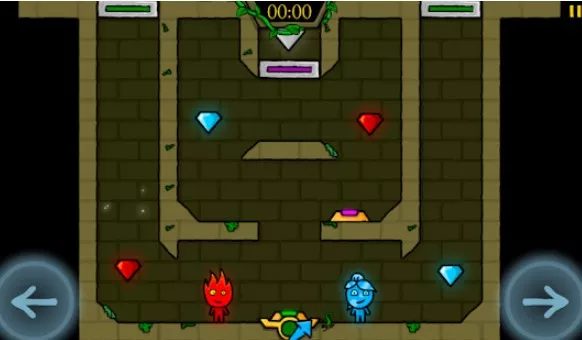 Gameplay screenshot from fireboy and watergirl elements for Android