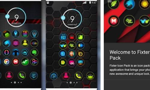 Gameplay screenshot from fixter icon pack for Android