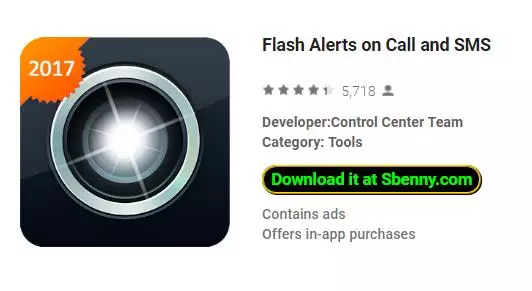 flash alerts on call and sms