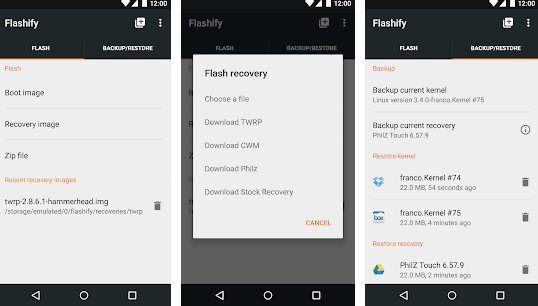 Gameplay screenshot from flashify for root users for Android