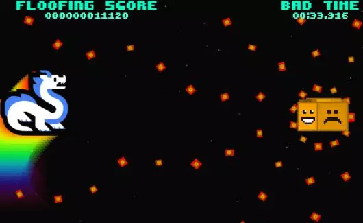 Gameplay screenshot from floof the dragon the game for Android