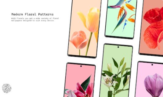 Gameplay screenshot from florals wallpapers for Android