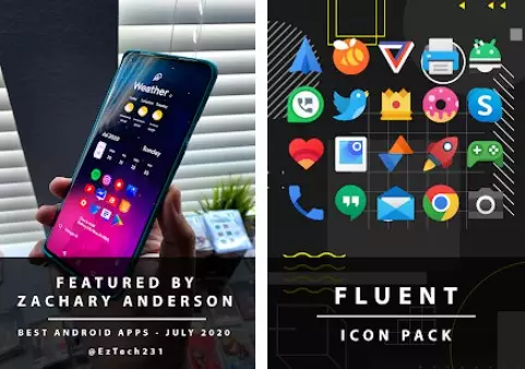 Gameplay screenshot from fluent icon pack for Android
