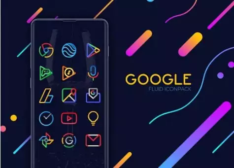 Gameplay screenshot from fluid icon pack for Android